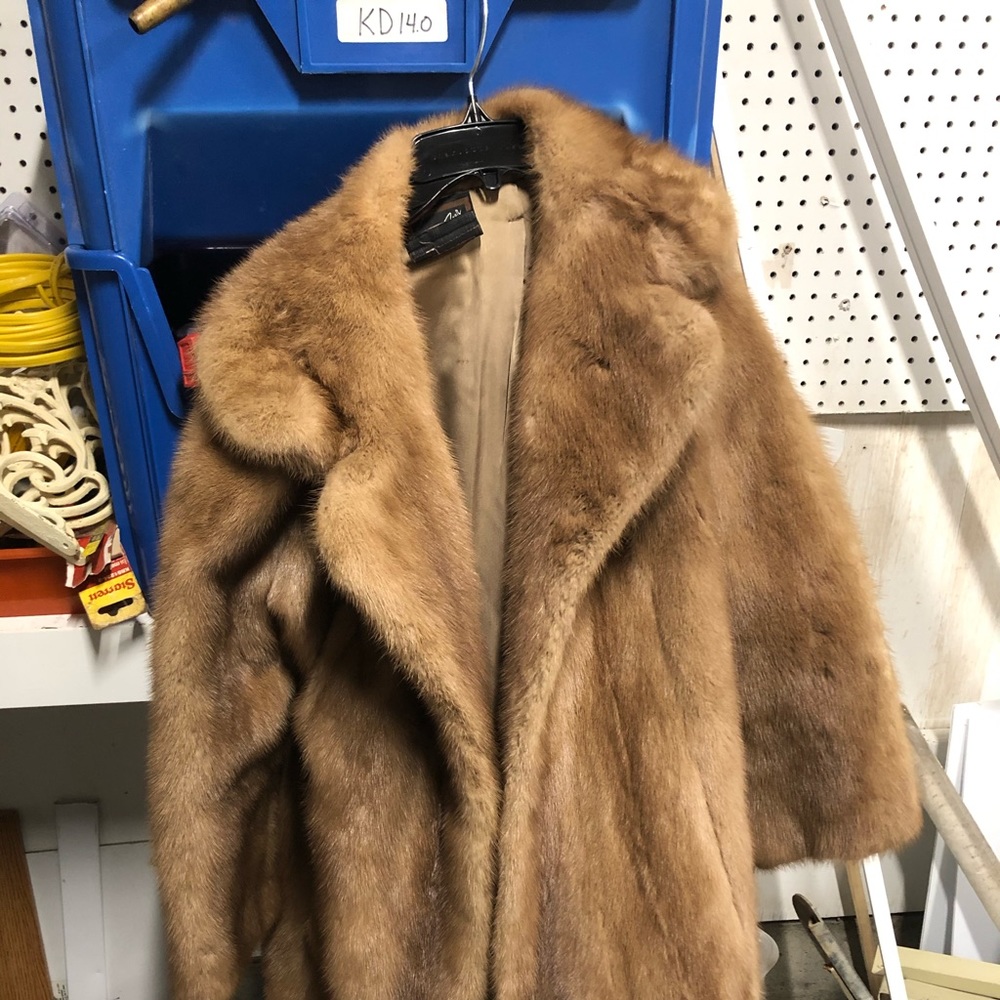 Autumn haze rare quality brown mink coat